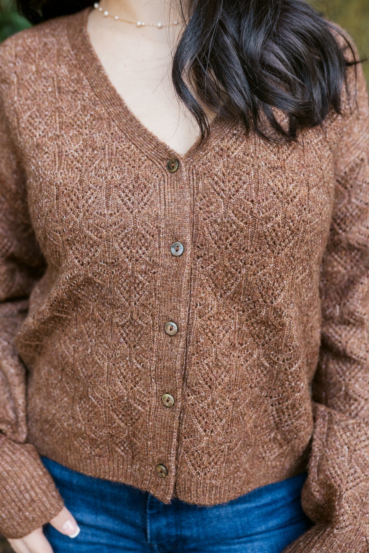 Lila Button Up Cropped Cardigan