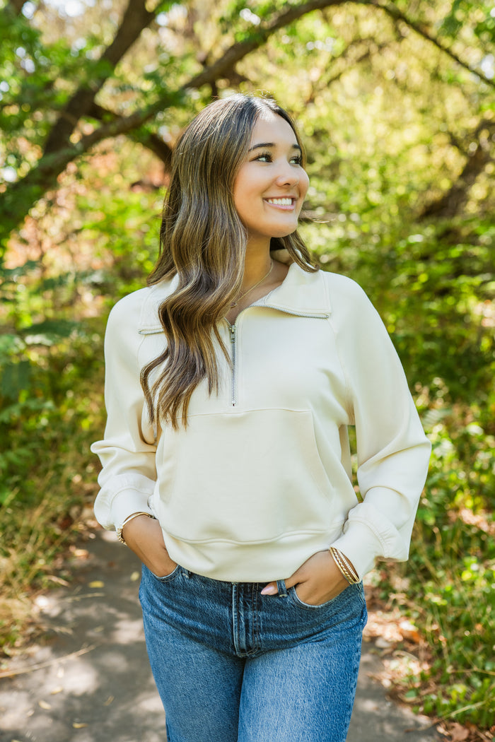 Softest Quarter Zip Sweater