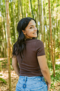 Super Soft Scoop Neck Short Sleeve Top