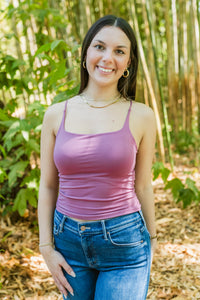 Niki's Clean Line Square Neck Cami