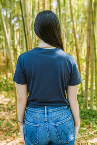 Favorite Daughter Cropped Collegiate Short Sleeve Tee