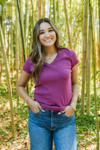 Nikki V-Neck Tee