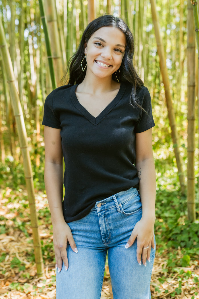 Nikki V-Neck Tee