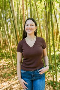 Nikki V-Neck Tee