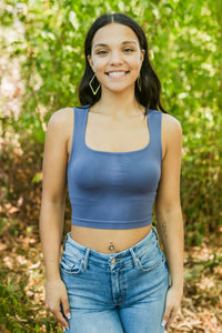 Clean Line Square Neck Top