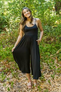 Spaghetti Strap Flare Fit Jumpsuit