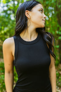 Wren Ultra Ribbed Ruched Midi Dress