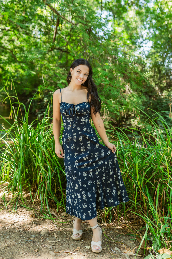 Moonlight Floral Maxi Dress
