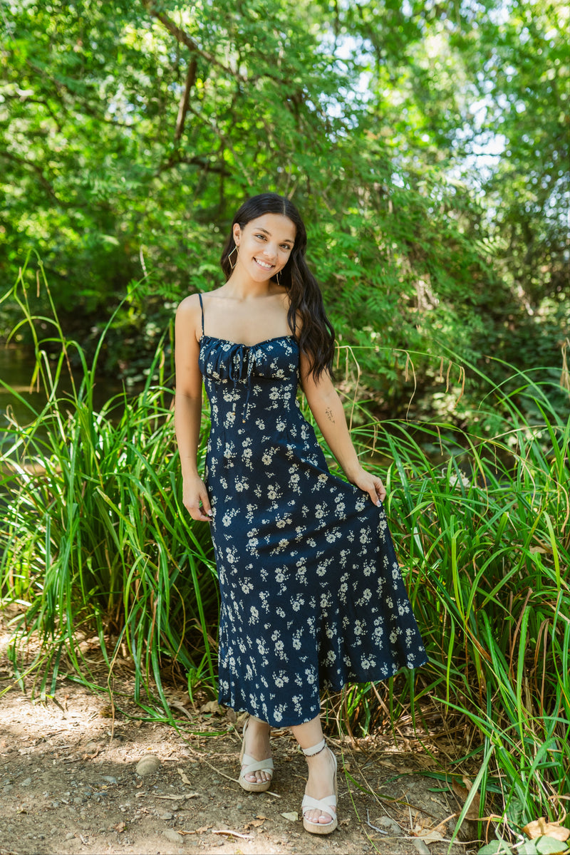 Moonlight Floral Maxi Dress