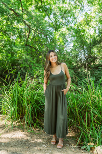 Spaghetti Strap Flare Fit Jumpsuit