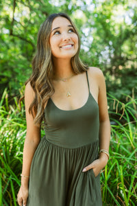 Spaghetti Strap Flare Fit Jumpsuit
