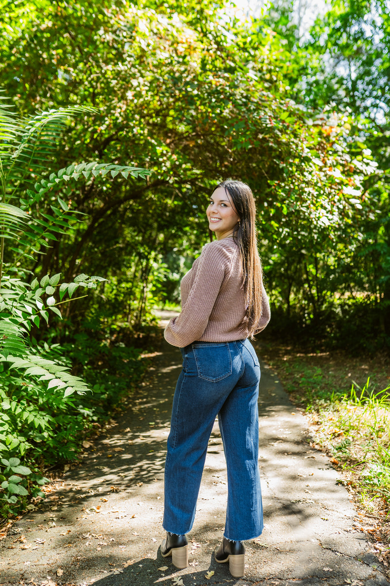 Lana Crop High Rise Ultra Wide Leg