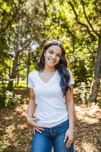 Nikki V-Neck Tee