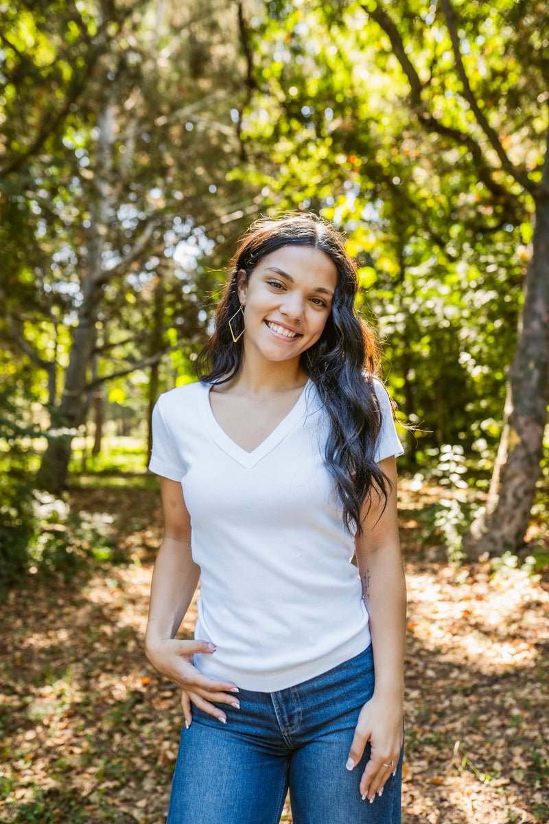 Nikki V-Neck Tee