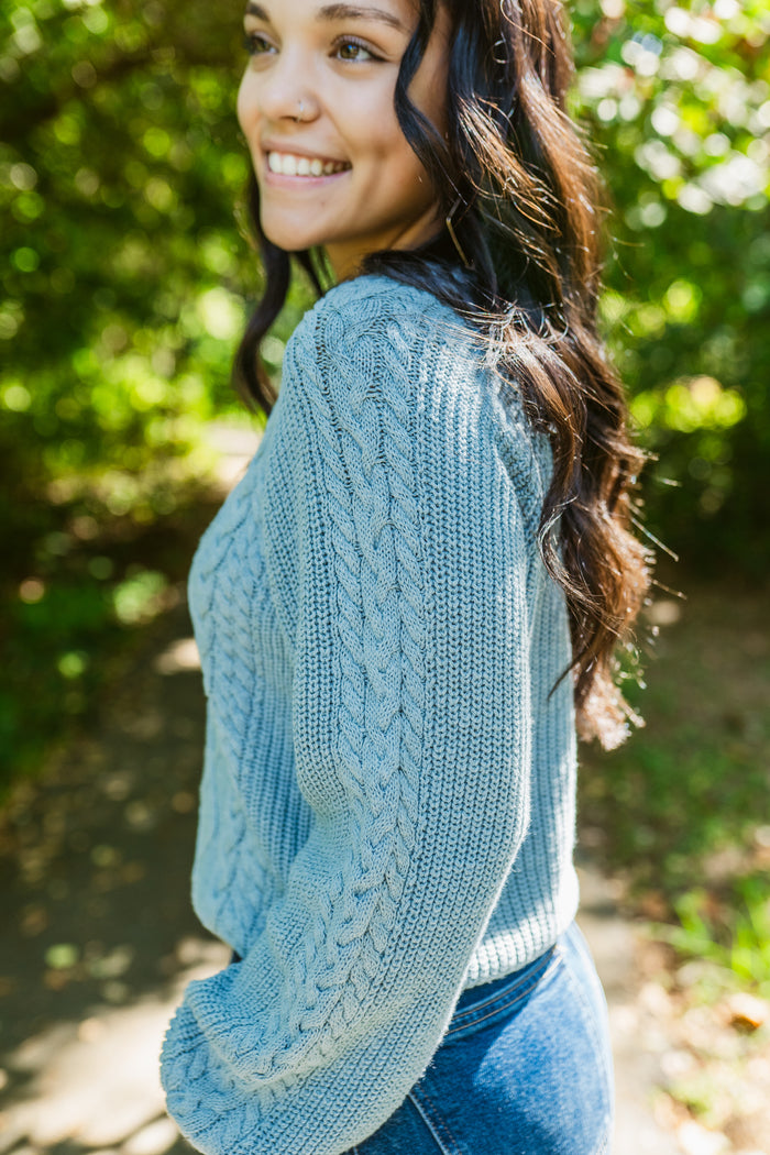 Nomad Cable Knit Popover Sweater
