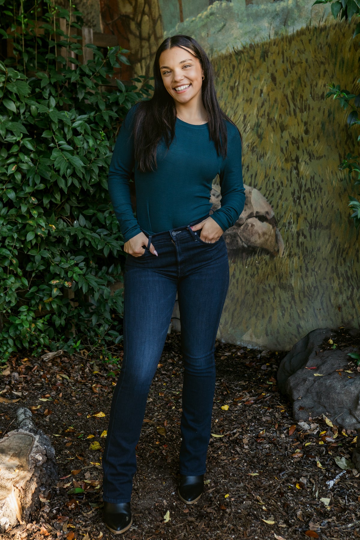 Finn Crew Neck Ribbed Long Sleeve