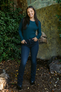 Finn Crew Neck Ribbed Long Sleeve