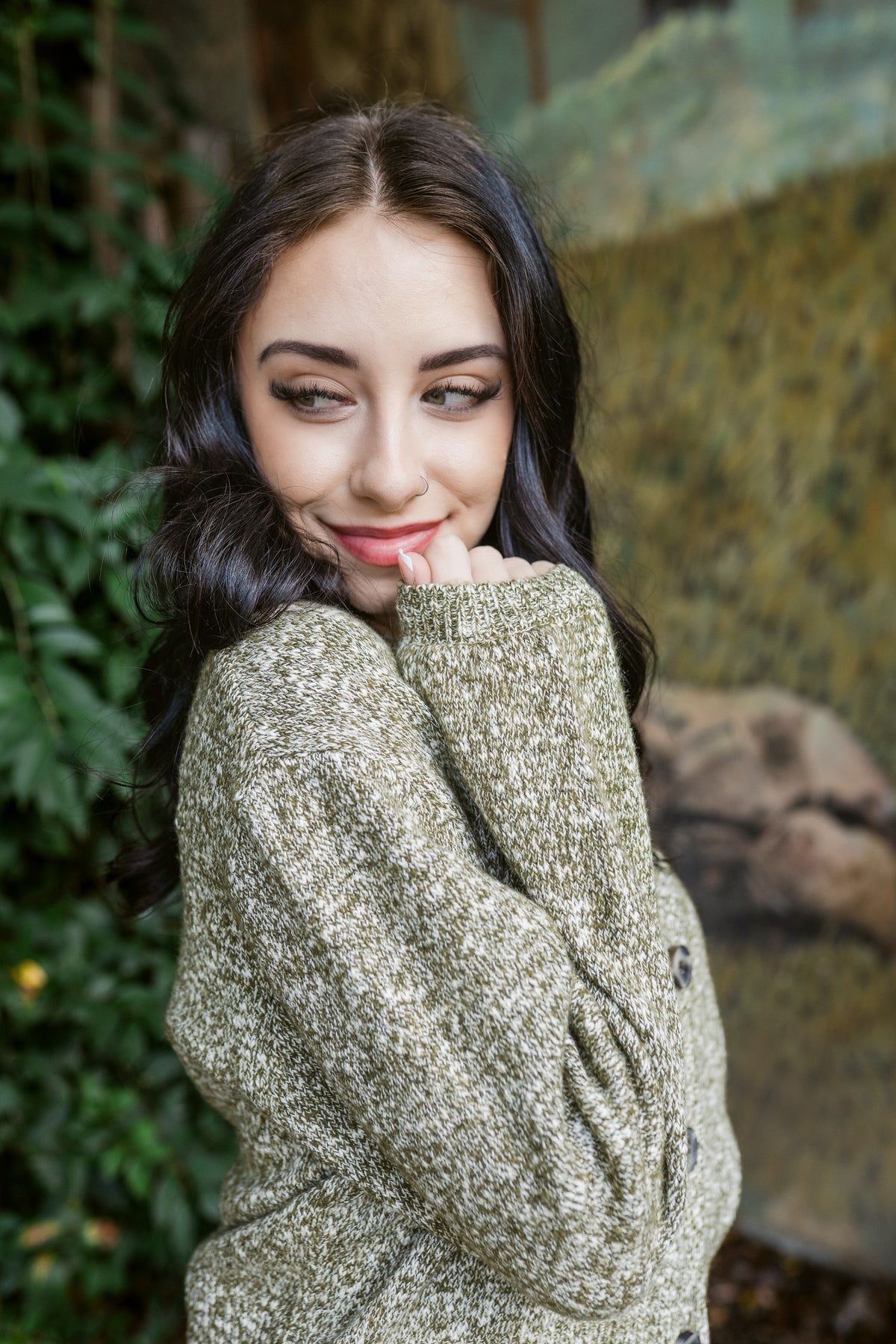 Sasha Long Sleeve Button Front Sweater