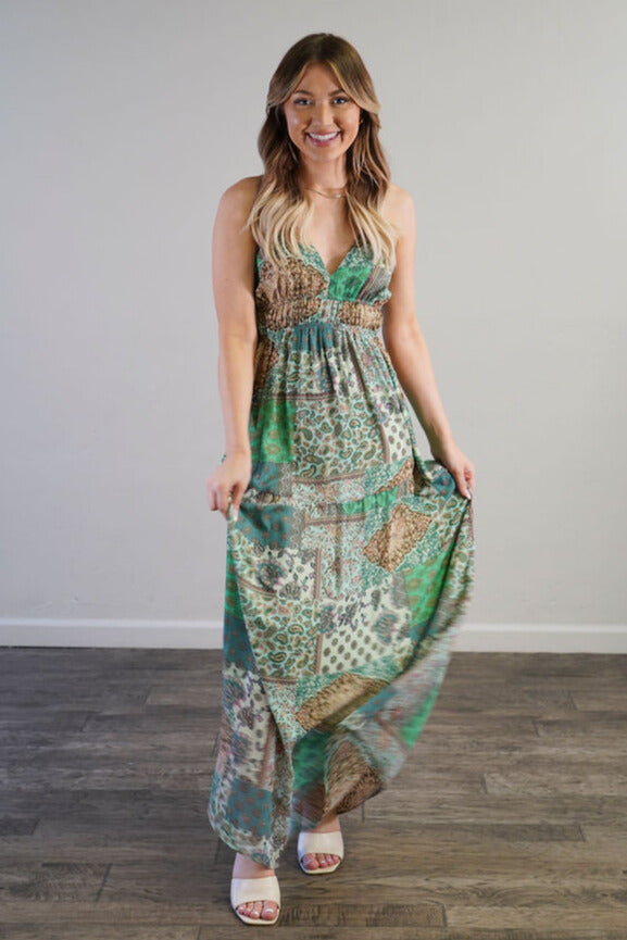 Patchwork Maxi Dress For Elyse Patchwork Maxi Dress For Elyse