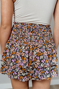 Vintage Blossom Mini Skirt