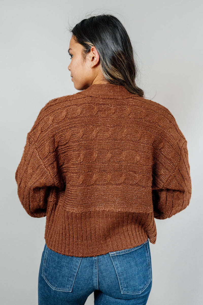 Cocao Cable Cardigan