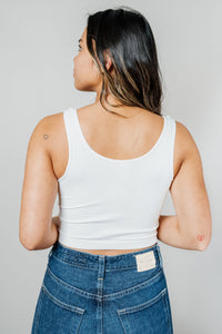 Niki Biki Ribbed Snap Crop