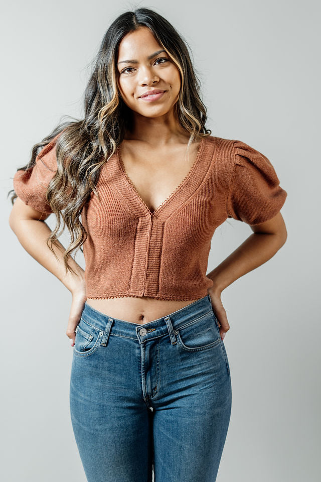 Apricot Pie Sweater Top