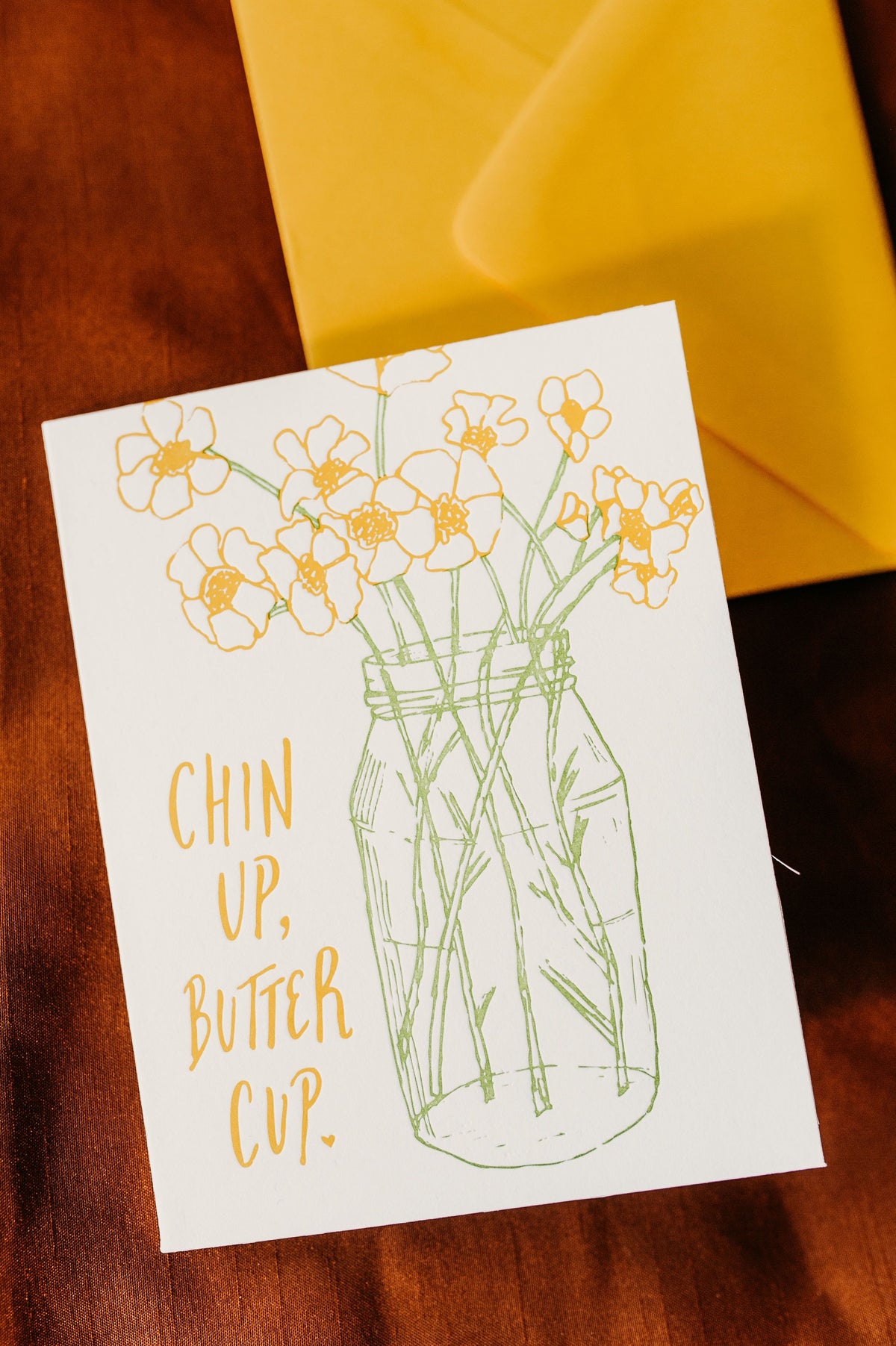 Chin Up Buttercup Card