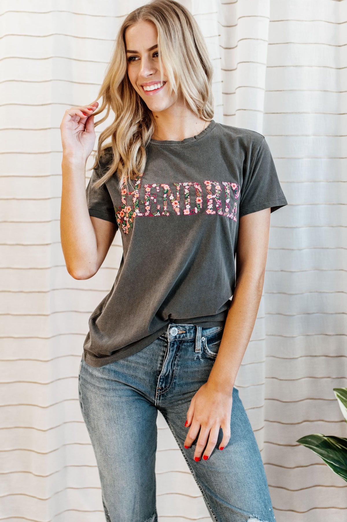 Hendrix Embroidered Graphic Tee