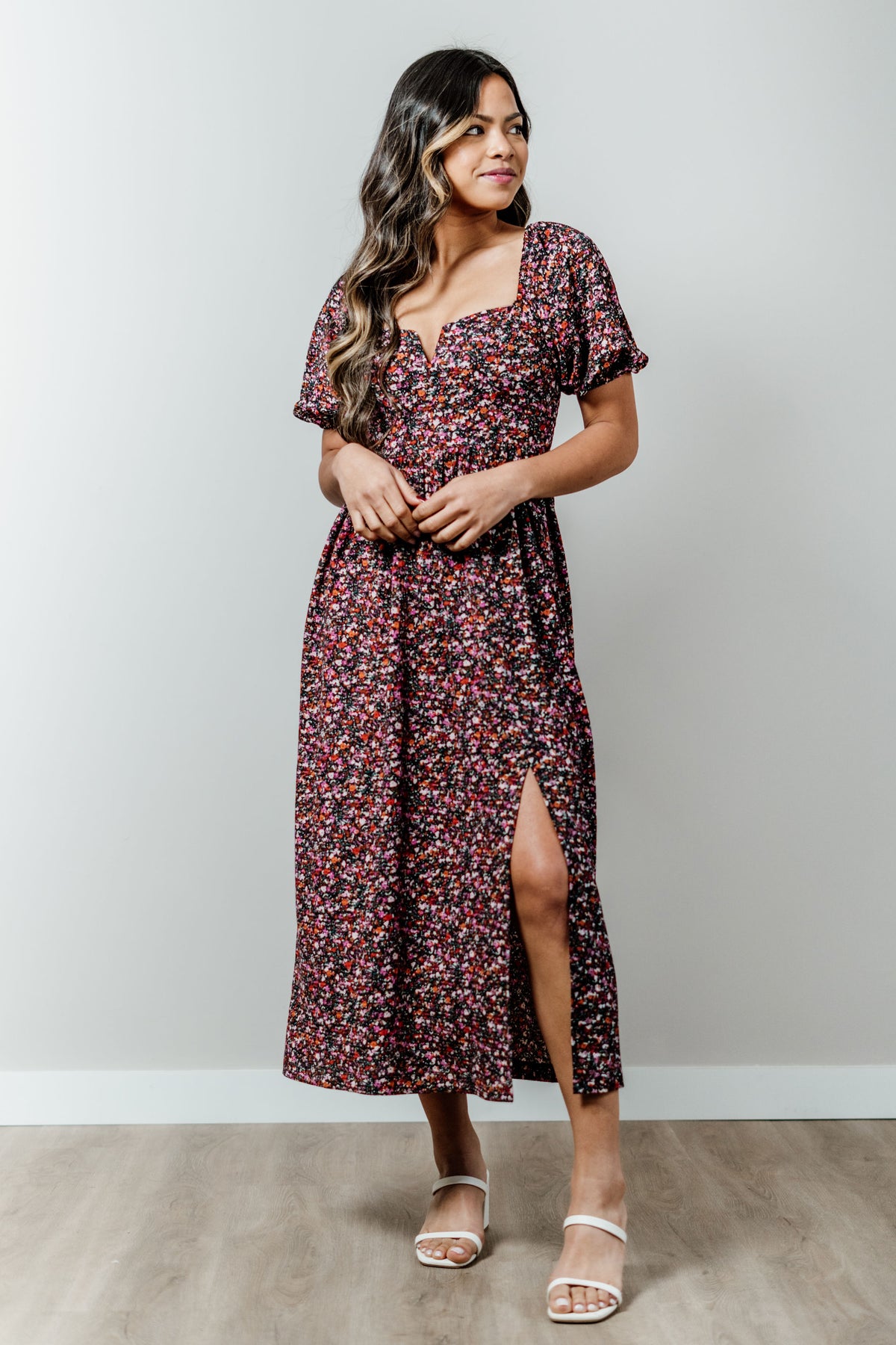 Petite Sonoma Goods For Life® Printed Long Sleeve Dress