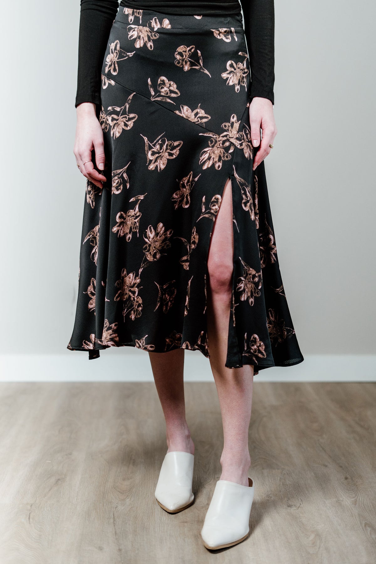Let it Bloom Midi Skirt