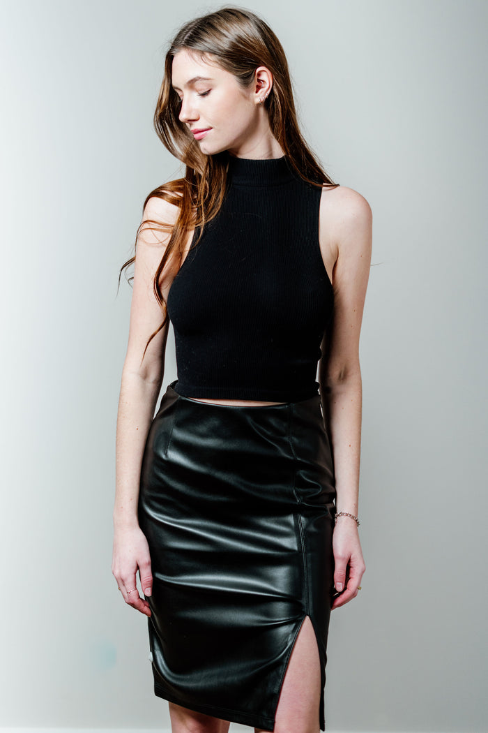 Most Wanted Leather Midi Skirt