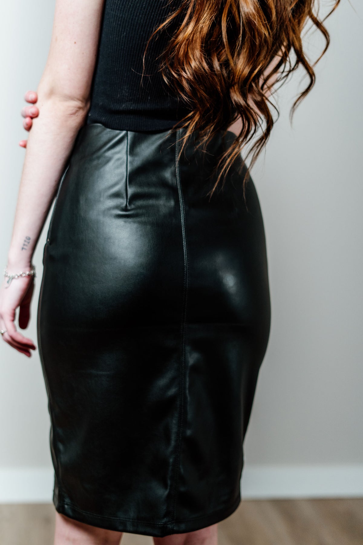 Most Wanted Leather Midi Skirt