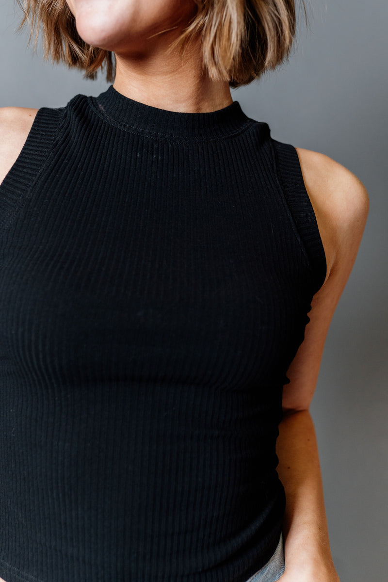 CLEARANCE - Ribbed High Neck Final Touch Tank