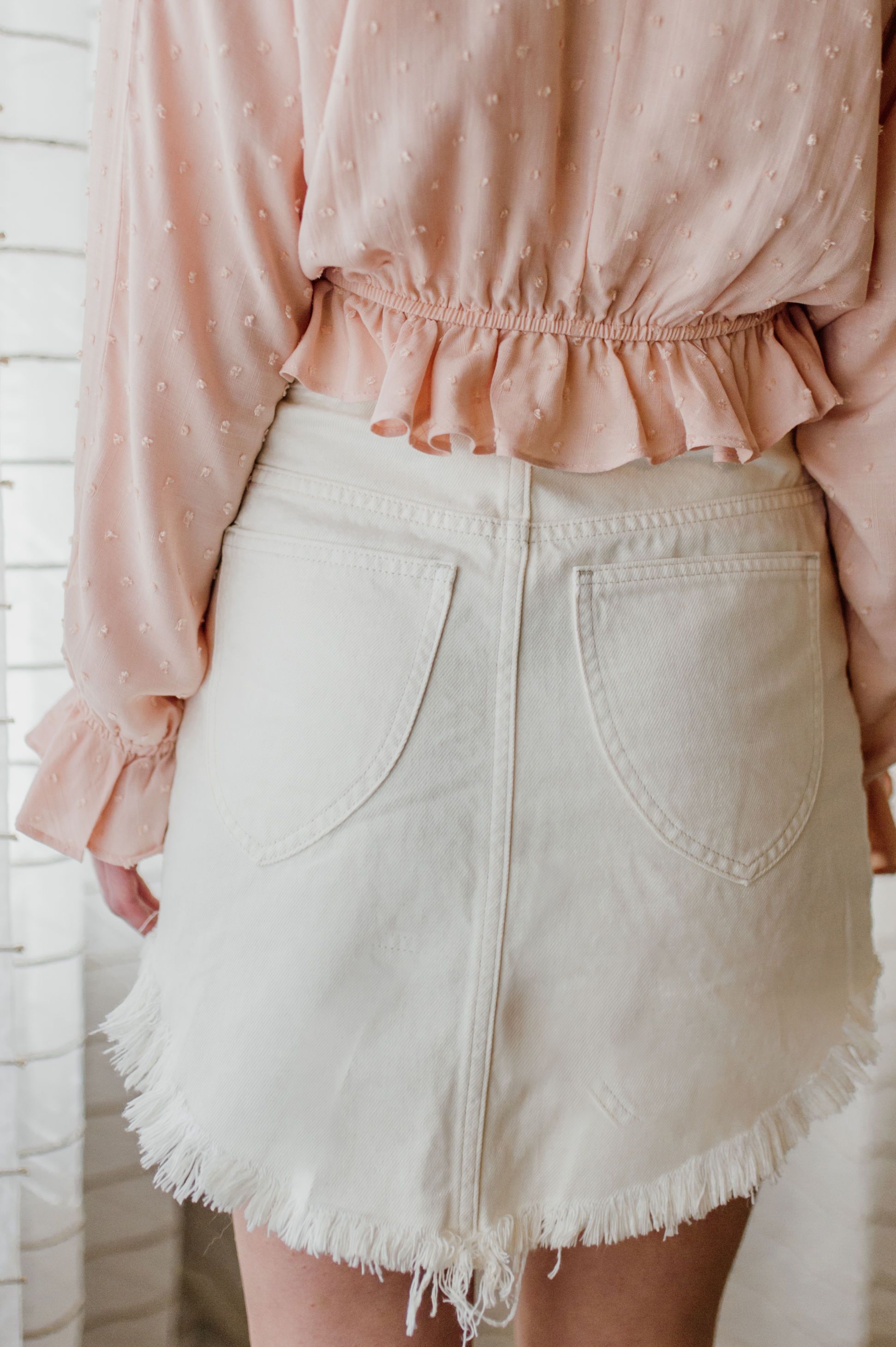 Shaylan White Denim Maxi Skirt – Beginning Boutique US