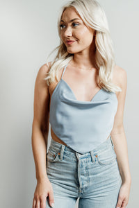 Cassie's Backless Halter Crop Top