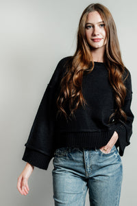 Clearance - Claudia's Cropped Knit Sweater