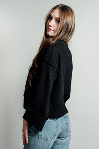 Claudia's Cropped Knit Sweater