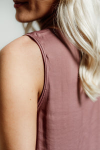 The V-Neck Pleated Tank Top
