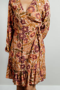 Upon the Harvest Wrap Dress