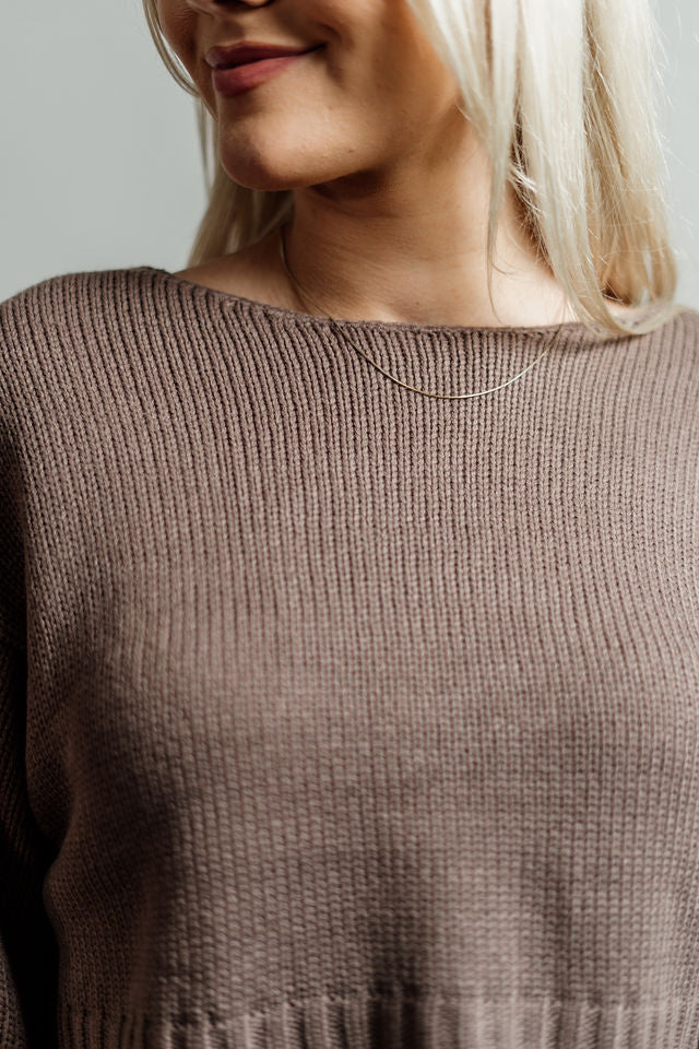 Get With It Crop Knit Sweater