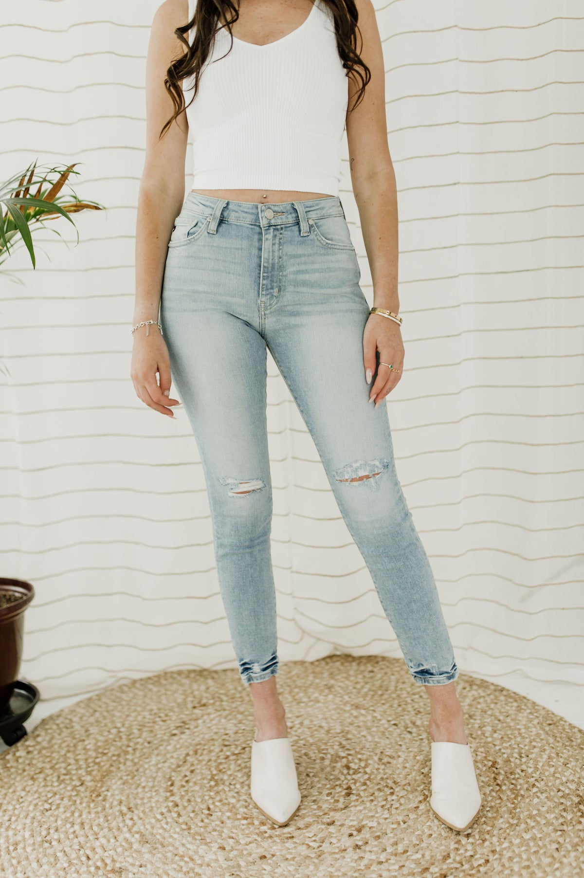 Slim Ankle Jeans - Monterey Wash